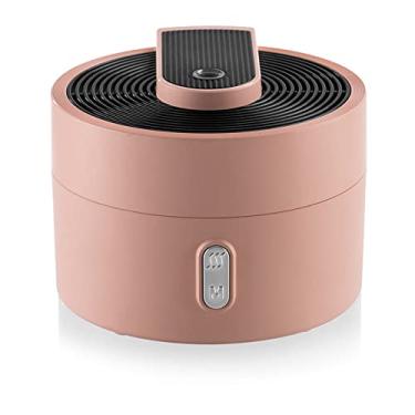 Imagem de REJOON umidificador 220ml Aromaterapia Difusor de óleo essencial USB Umidificador de ar com lâmpada LED colorida escritório casa sala fragrância aroma névoa branco (cor: rosa)