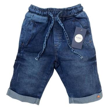Imagem de Bermuda Jeans Infantil Meninos Juvenil Masculino Tam De 10 A 16 Anos -