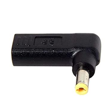 Imagem de Cablecc USB 3.1 Tipo C USB-C para DC 20V 5.5 Adaptador 2,5 mm Gatilho Emulador PD Ângulo de 90 Graus