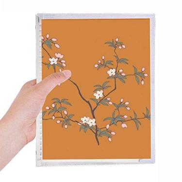 Imagem de Caderno de folhas soltas para cadernos de árvore da cultura verde e vermelha com pintura