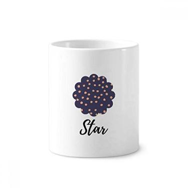 Imagem de Suporte de caneta de ponta de pintura com plantas abstratas para escova de dentes, caneca, suporte de cerâmica, copo de lápis