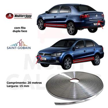Imagem de Friso Lateral Cromado Universal Flexivel 15mm 20 Metros