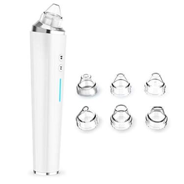 Imagem de 5.0MP Removedor de cravo visual inteligente Instrumento de cravo Vácuo 3 Sucção Nível 6 Cabeças USB recarregável Elétrico Purificador de poros Acne Comedone Extrator de espinhas Ferramenta de sugador