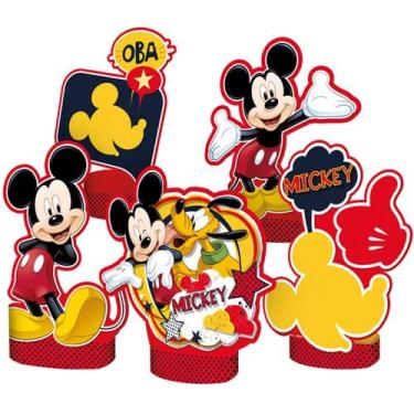 Imagem de Decoração De Mesa Mickey Clássico- Pacote Com 05 Unidades - Regina