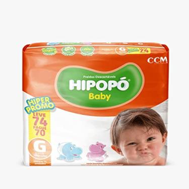 Imagem de Kit 3 Pacotes Fralda Descartável Infantil Hipopó Baby Hiper G