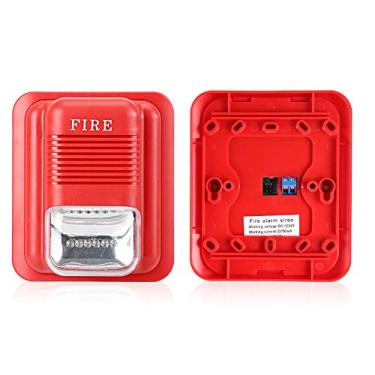 Imagem de Sirene de alarme Simplex Tosuny 24V, Key Classic Spectre, apenas alerta, CC 12V/24V, som e luz, proteção contra incêndio com alarme, aviso estroboscópico, de segurança com