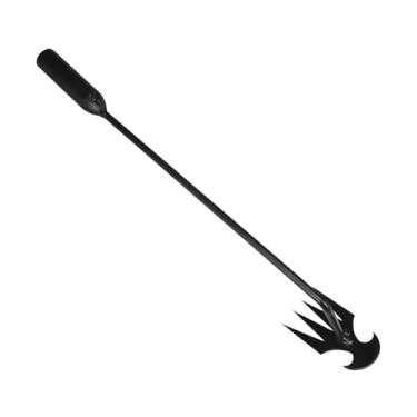 Imagem de Bothyi Manual weeder ferramenta extrator de ervas daninhas oco enxada e ancinho durável multiuso removedor de ervas daninhas aço carbono para trabalho de, preto 50cm