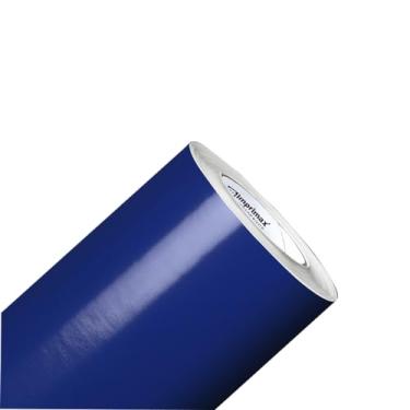 Imagem de Vinil Adesivo 4 metros x 50cm Azul Marinho A Prova D'água Para Envelopamento de Geladeira Móveis