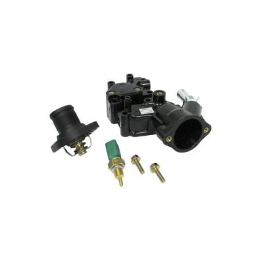 Imagem de Kit Válvula Termostática + Plug Temperatura Citroen C3 Xsara Picasso Peugeot 206 207 307 Hoggar - MTEK20034