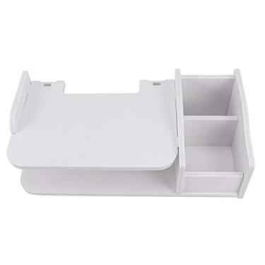 Imagem de Router Storage Rack Wall Mount STB Box Shelf Punch Free Practical Floating TV Top Shelf TV Console Stand Wall Bracket for Home TV Top Shelves