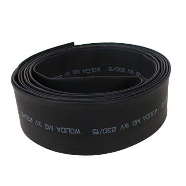 Imagem de Bettomshin 1 peça PE tubo termorretrátil conduíte 3 cm diâmetro 9,84 pés comprimento tubo isolado envoltório relação 2:1 manga de cabo elétrico para proteção de isolamento de longa duração, preto