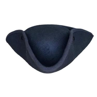 Imagem de Fancyes Chapéu de pirata de halloween, chapéu de pirata tricórnio, decoração, dramatização, acessório de fantasia, lenço para festa de festival, bar, mulheres