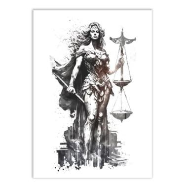 Imagem de Placa Decorativa A2 Deusa Themis Justiça Direito Advocacia Poster