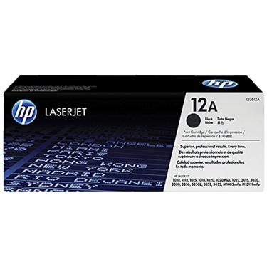 Imagem de HP 12A - Q2612a ORIGINAL - Toner Laser Preto - Compatível com a maioria das impressoras a laser HP