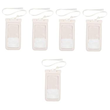 Imagem de SUPVOX 5 peças bolsa impermeável para celular bolsa de telefone flutuante capa de telefone para praia bolsa de celular com cordão protetor de água bolsa bolsa bolsa de telefone capas de telefone PVC