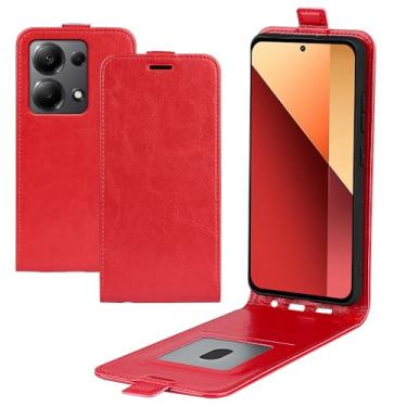 Imagem de Capa de telefone para Xiaomi Redmi Note 13 Pro 4G, capa fina vertical flip fólio capa protetora de couro PU capa protetora com fecho magnético com slot para cartão para Xiaomi Poco M6 Pro 4G capa de