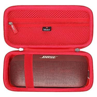 Imagem de Mchoi Estojo rígido para alto-falante portátil Bose SoundLink Flex Bluetooth, vermelho, apenas capa