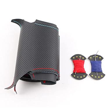 Imagem de Acessórios de carro DIY Capa de volante, adequada para BMW F20 2012-2018 F45 2014-2018 F30 F31 F34 2013-2017 F32 (1 linha vermelha e azul)