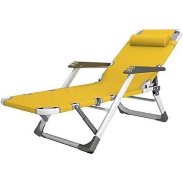 Imagem de Espreguiçadeiras de pátio Espreguiçadeira dobrável para exterior, gramado, pátio, praia, banho de sol, deck, cadeira de gravidade zero ao ar livre Cadeira reclinável de acampamento resistent