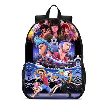 Imagem de Mochila Escolar Infanto Juvenil Anime One Piece Lançamento 0316-Unissex