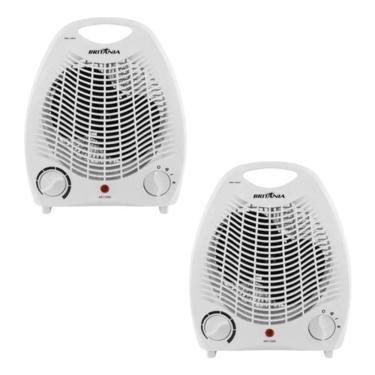 Imagem de Kit 2 Aquecedores Elétricos Britânia Ab1100n 2000w 220v