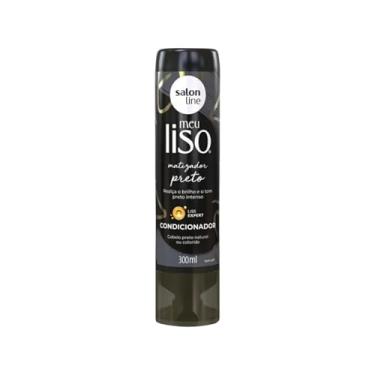 Imagem de Salon Line, Máscara Matizadora, Meu Liso, Preta, Vegana - Cabelos Lisos, 300ml