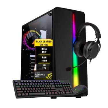 Imagem de Pc Gamer Bravus Core I7 Gtx 1650 Memória 16Gb Hd 1Tb Ssd - Amorim Shop