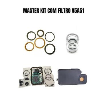 Imagem de Master kit com filtro do câmbio automático v5a51 - TRANSNATION