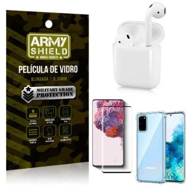 Imagem de Fone Bluetooth LY-122 Samsung S20 + Capinha Anti Impacto + Película 3D