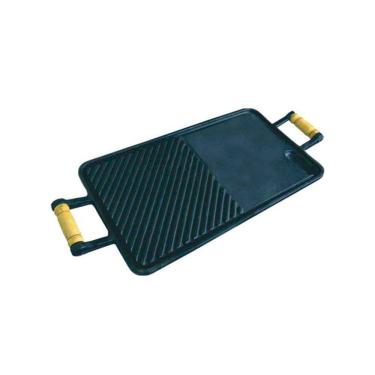 Imagem de Chapa Lisa/frisada de Ferro Fundido - Medidas 25x45cm