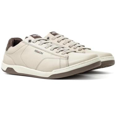 Imagem de Sapatênis Masculino Ferracini 24h Couro Lexus Elástico Conforto Resist