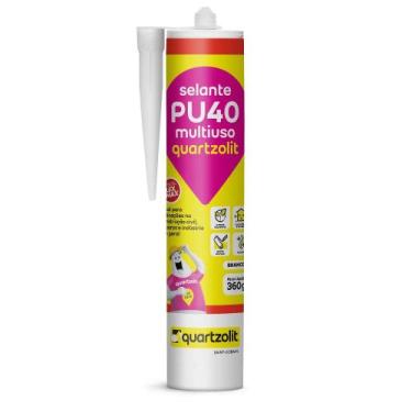Imagem de Adesivo Selante Cola PU40 Multiuso Branco 360g Quartzolit