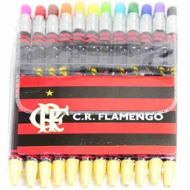 Imagem de Jogo Com 12 Lapiseiras De Cor - Flamengo - Mileno