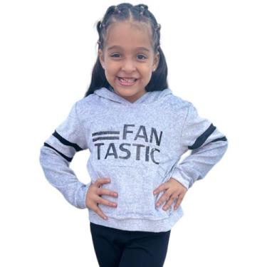 Imagem de Blusa Moletom Plush Criança Menina Fechada Aveludada inverno - Anj Mod