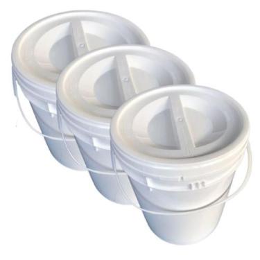 Imagem de Balde Hermético P Café 12L Tampa De Rosquear - Nastripack
