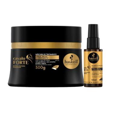 Imagem de Kit Cavalo Forte 1 Máscara 300ml 1 Selante de pontas 35ml Haskell