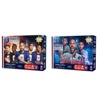 Imagem de Kit com 2 Quebra Cabeças PSG Colecionáveis - TCS