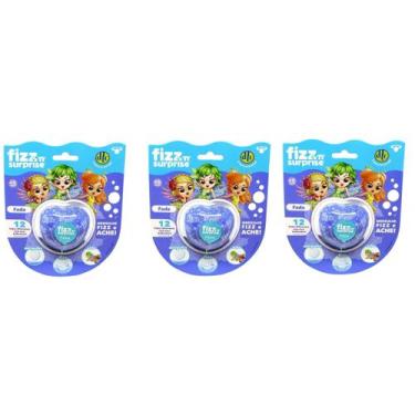 Imagem de Brinquedo Ovo Surpresa Fizz N Surprise Fada Kit 3 Unidades - DTC Brinq