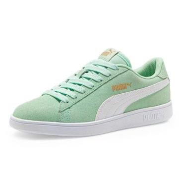 Imagem de Tênis Puma Smash V2 WNS BDP Fresh Mint, 38, Verde