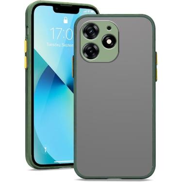 Imagem de Wousunly Capa para Tecno Spark 10 Pro Capas translúcidas foscas, toque suave Tecno Spark 10 Pro, capa de silicone TPU macio Funda meninas/homens à prova de choque capa fina original (verde)