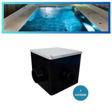 Imagem de Caixa de Passagem Quadrada c/ Regulagem Tampa Inox Piscinas - BRUSTEC
