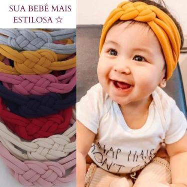 Imagem de Faixa  de cabelo para bebê e infantil  trançada  (várias cores - Ateli