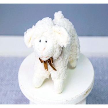 Imagem de Pelucia ovelha dolly 12 cm - detalhe laço  - CKD CONFECCOES, Marrom