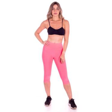 Imagem de Calça Corsário Neon Multicor Lisa - Adora! Modas, P, Rosa