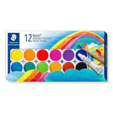 Imagem de Aquarela Em Pastilha Staedtler Noris 12 Cores