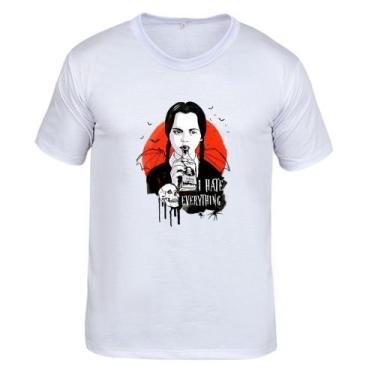 Imagem de Camiseta Adulto Estampa Wandinha Addams Serie Desenho - Cassio Henriqu