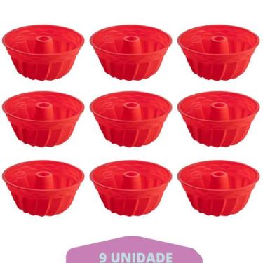 Imagem de Kit 9 Formas Redonda de Silicone Sortida Espiral Sobremesa - QUALITY H