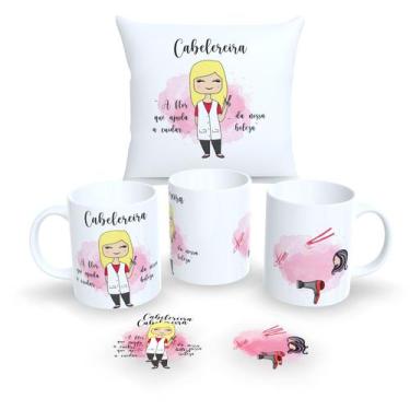 Imagem de Kit Com Almofada 30x30cm e Caneca de Porcelana Profissões Fofas - Esta
