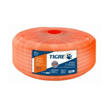Imagem de  eletroduto corrugado reforçado laranja 25mmrl.50m 7 - tigre