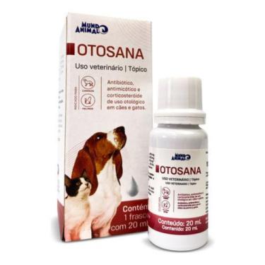 Imagem de Solucao Otologica para Caes e Gatos Oto Sana 20 ml - Mundo Animal